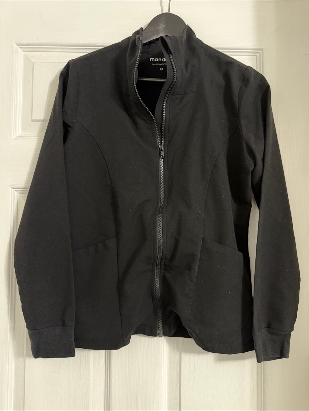 Mandala Scrubs Women's Black Scrub Jacket